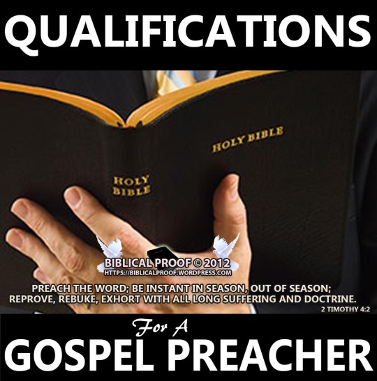 Qualifications For A Gospel Preacher